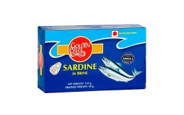 Golden Prize Sardine in Brine   Box  125 grams